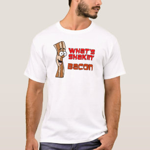 Camiseta Cuál es tocino de Shakin con el dibujo animado de
