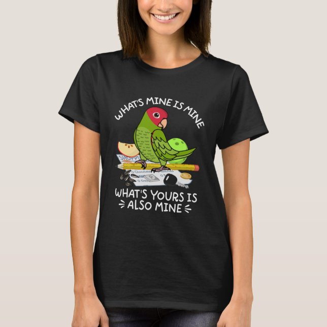 Camiseta ¿Cuál es tu loro mío? (Anverso)