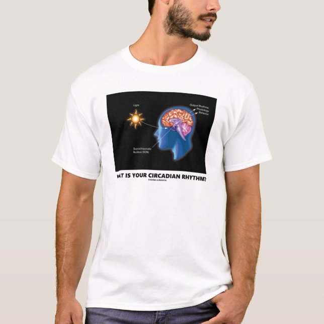 Camiseta ¿Cuál Es Tu Ritmo Circadiano? (Anverso)