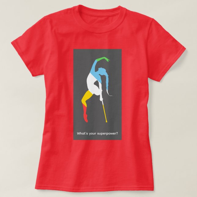 Camiseta ¿Cuál es tu superpoder? Mes del Orgullo de la Disc (Diseño del anverso)