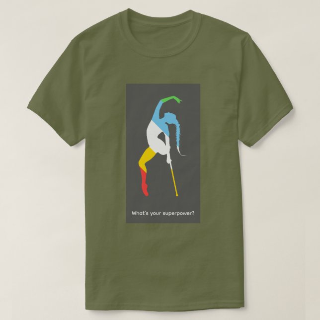 Camiseta ¿Cuál es tu superpoder? Mes del Orgullo de la Disc (Diseño del anverso)