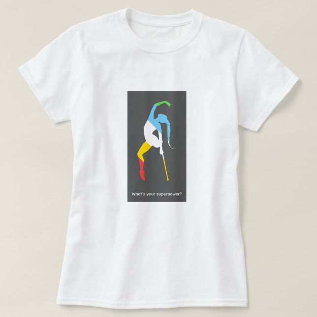 Camiseta ¿Cuál es tu superpoder? Mes del Orgullo de la Disc (Diseño del anverso)