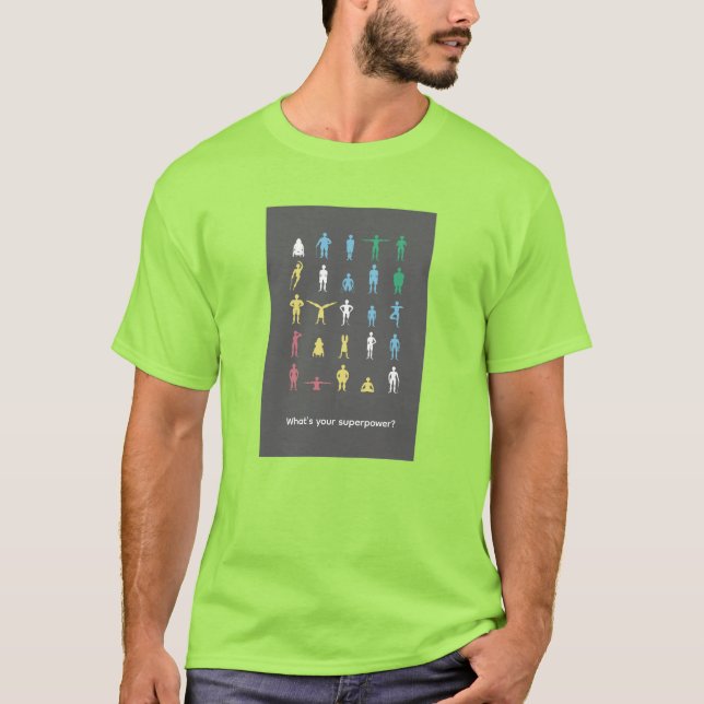 Camiseta ¿Cuál es tu superpoder? Mes del Orgullo de la Disc (Anverso)