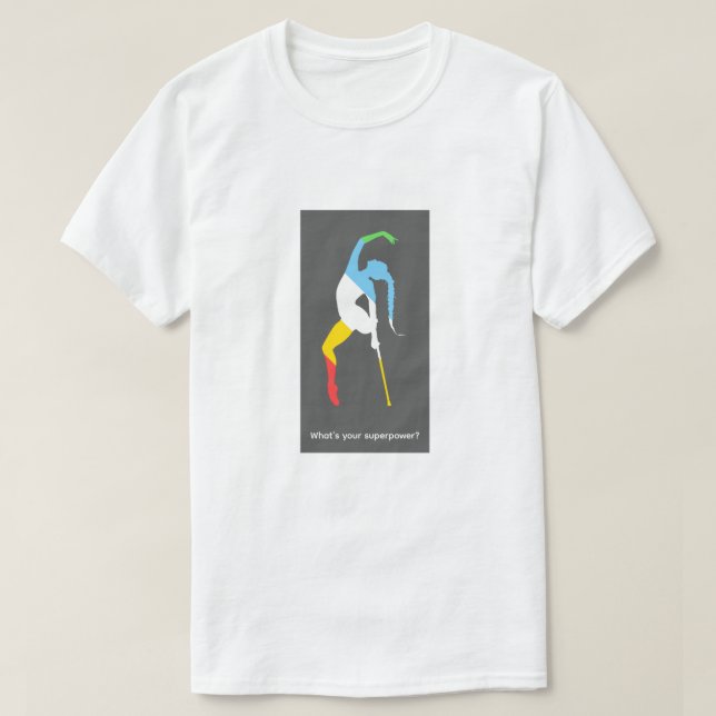 Camiseta ¿Cuál es tu superpoder? Mes del Orgullo de la Disc (Diseño del anverso)