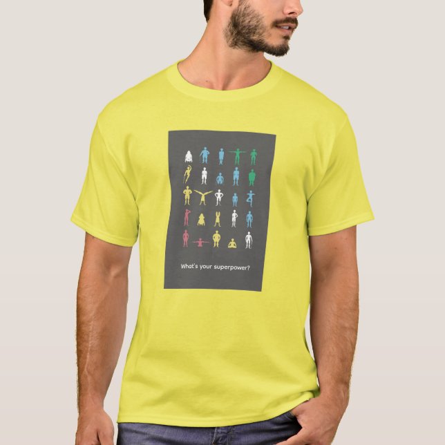 Camiseta ¿Cuál es tu superpoder? Mes del Orgullo de la Disc (Anverso)