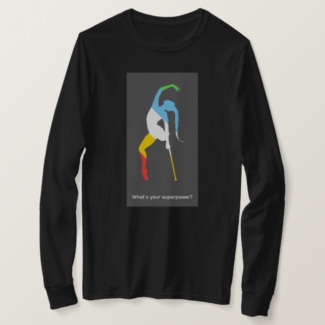 Camiseta ¿Cuál es tu superpoder? Mes del Orgullo de la Disc (Anverso del diseño)