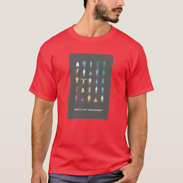 Camiseta ¿Cuál es tu superpoder? Mes del Orgullo de la Disc (Anverso)