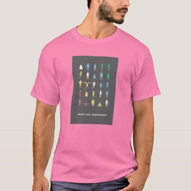 Camiseta ¿Cuál es tu superpoder? Mes del Orgullo de la Disc (Anverso)