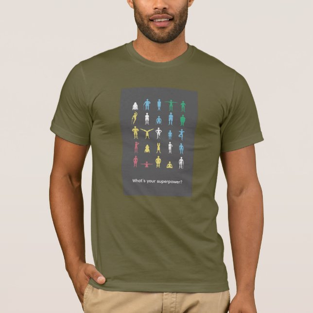 Camiseta ¿Cuál es tu superpoder? Mes del Orgullo de la Disc (Anverso)