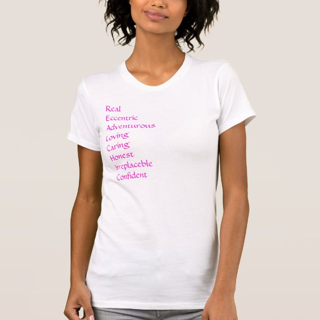 Camiseta ¿Cuál es un RealChic? (Anverso)