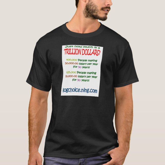 Camiseta Cuál es un trillón (Anverso)