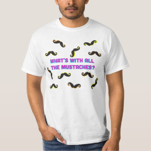 Camiseta ¿Cuál está con todos los bigotes?