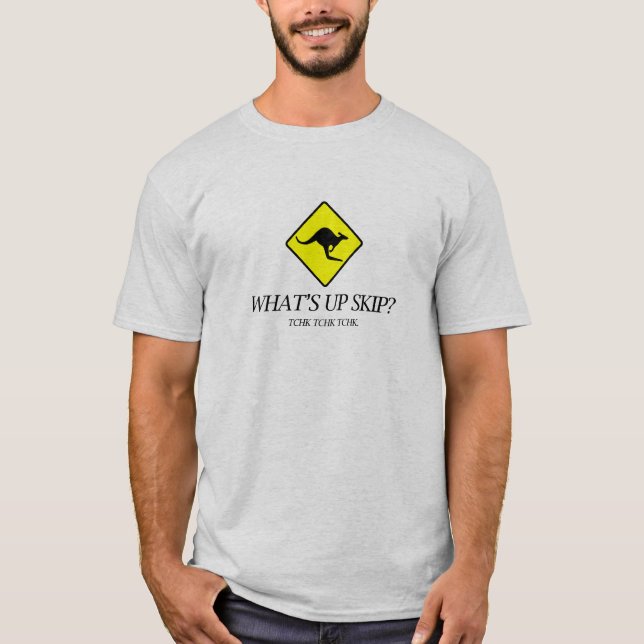 Camiseta ¿cuál está encima de salto? (Anverso)