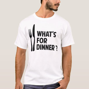 Camiseta Cuál está para la cena