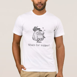 Camiseta ¿Cuál está para la cena?