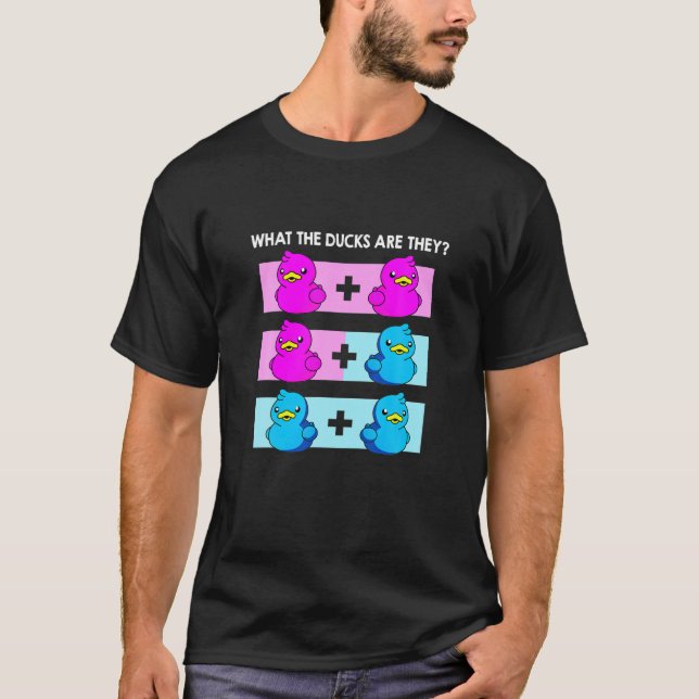 Camiseta ¿Cuáles son los patos que los gemelos revelan Fies (Anverso)