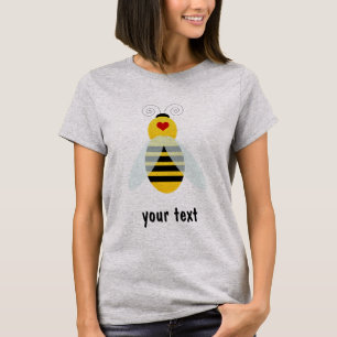 Camiseta cualidades de abejas con burbujas