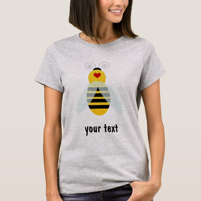 Camiseta cualidades de abejas con burbujas (Anverso)