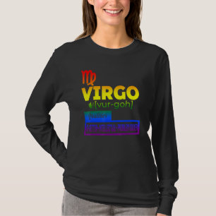 Camiseta Cualidades Zodiacas de Virgo Colorido
