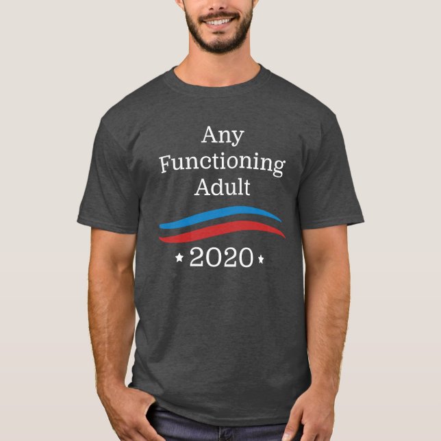 Camiseta Cualquie adulto de funcionamiento 2020 (Anverso)