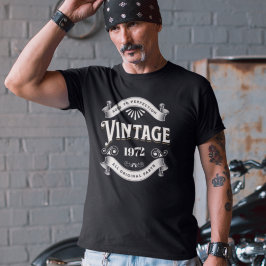 Camiseta Cualquier año cumpleaños vintage