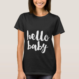 Camiseta Cualquier color Blanco Hola Bebé