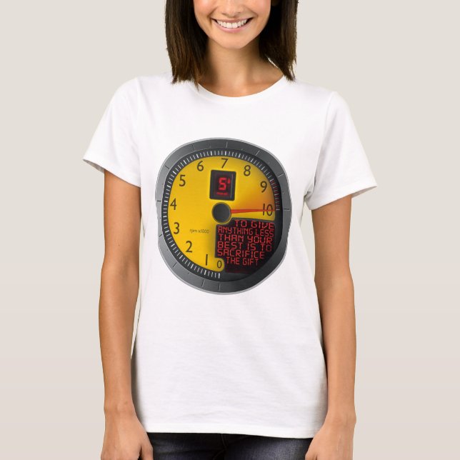 Camiseta Cualquier cosa menos que su mejor (Anverso)