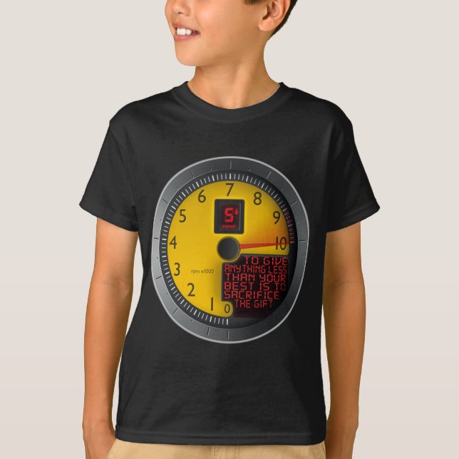 Camiseta Cualquier cosa menos que su mejor (Anverso)