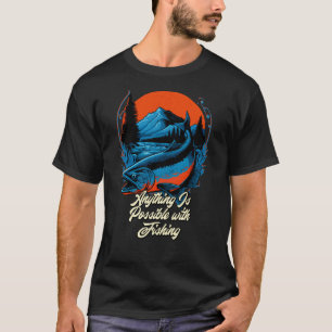 Camiseta Cualquier cosa posible con una cita motivacional d