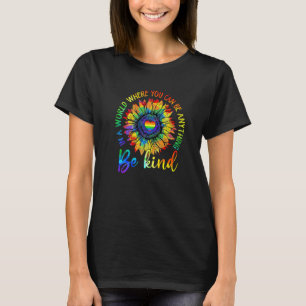 Camiseta Cualquier cosa sea amable Gráfica Lgbt Rainbow Gay