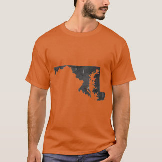Camiseta Cualquier estado o país Maryland Wall Art Impresio