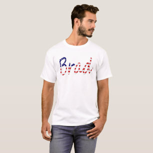 Camiseta Cualquier nombre que se superponga en la bandera e