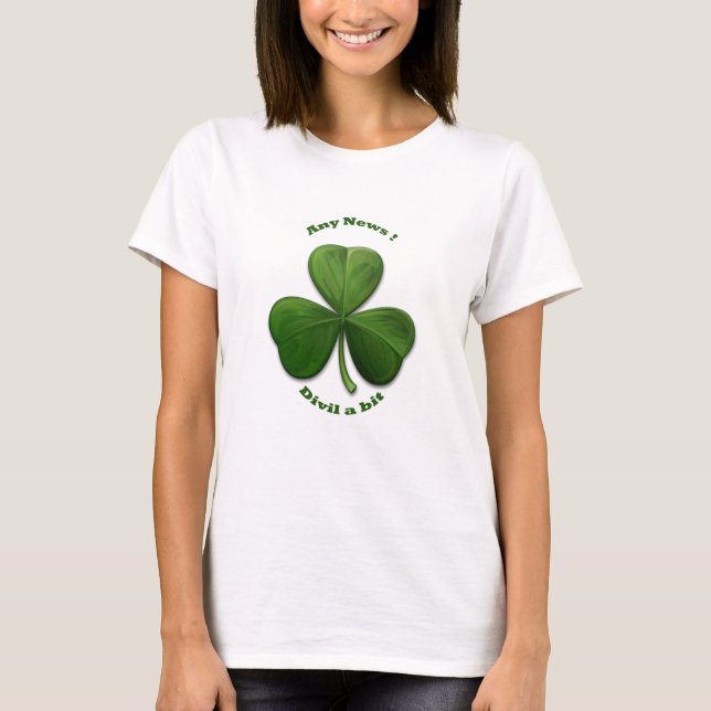 Camiseta Cualquier noticia, diablo un poco. (Anverso)