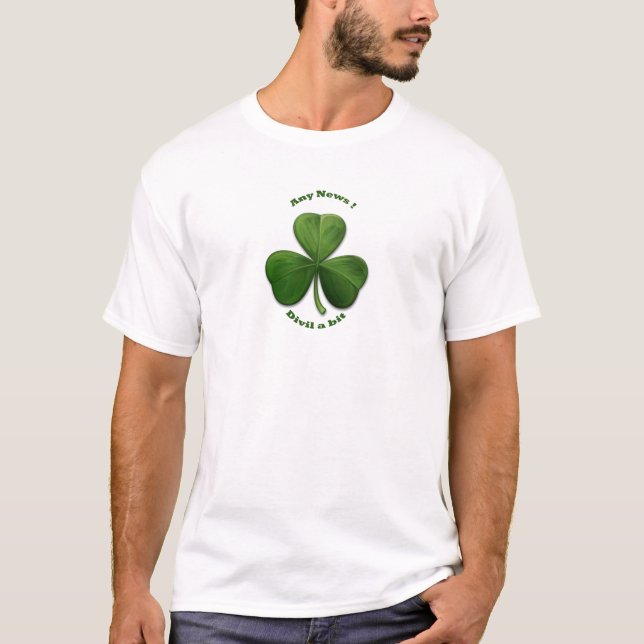 Camiseta Cualquier noticia, diablo un poco. (Anverso)