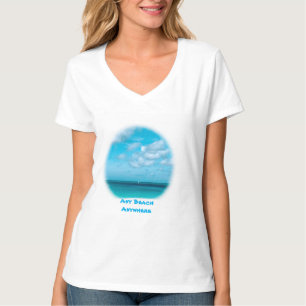 Camiseta Cualquier Playa. En cualquier lugar Sueño Camisa. 