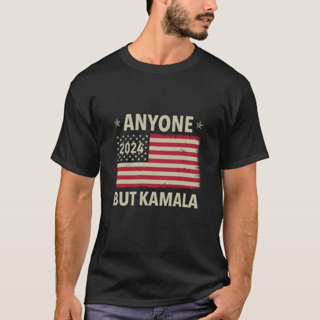 Camiseta Cualquiera menos Kamala Funny contra las eleccione (Anverso)