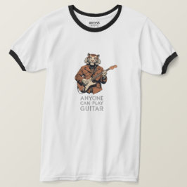 Camiseta cualquiera puede tocar la guitarra