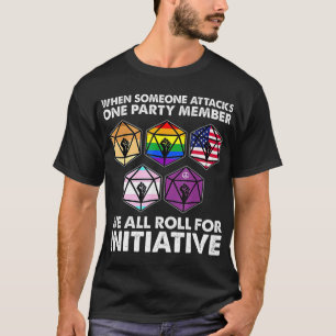 Camiseta Cuando alguien ataca a un miembro fiesta todos T