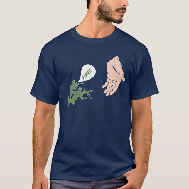 Camiseta Cuando ataque de los soldados de juguete (Anverso)