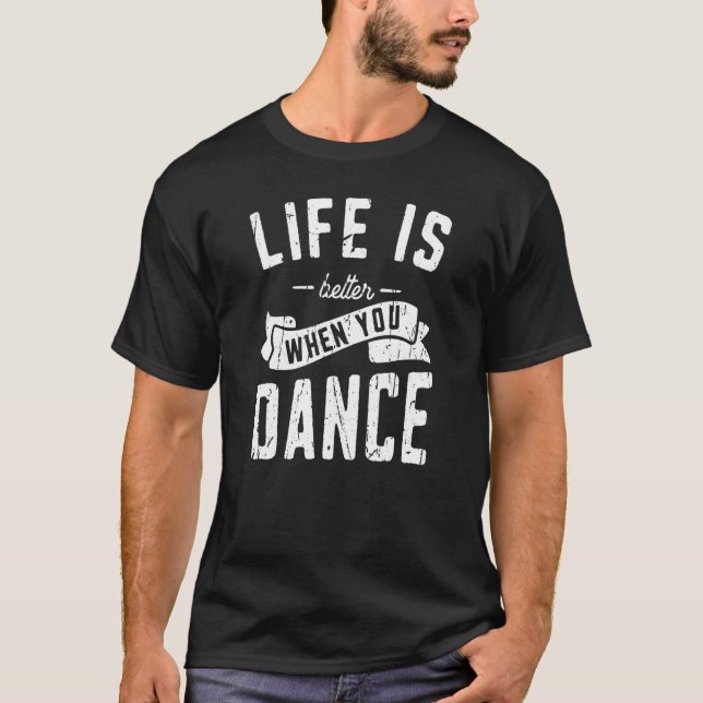Camiseta Cuando bailas danza moderna (Anverso)