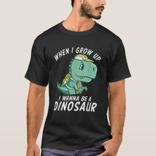 Camiseta Cuando crezca quiero ser un Dinso Fossils Dinosaur
