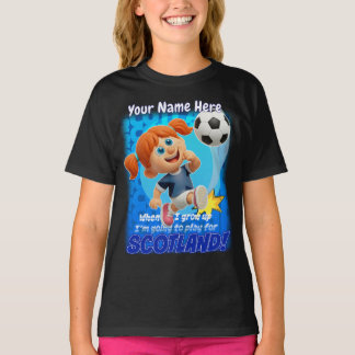 Camiseta Cuando crezca, voy a jugar para ESCOCIA