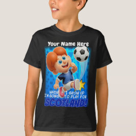 Camiseta Cuando crezca, voy a jugar para ESCOCIA!