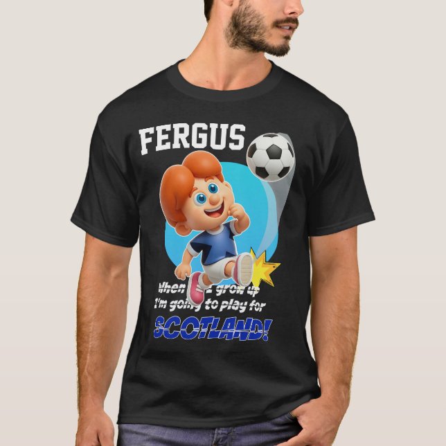 Camiseta Cuando crezca voy a jugar para ESCOCIA! (Anverso)