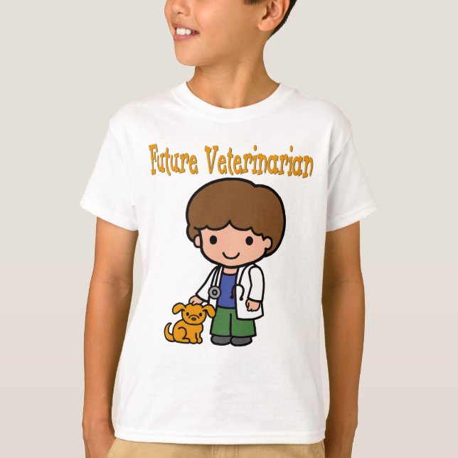 Camiseta Cuando crezco al veterinario futuro (Anverso)