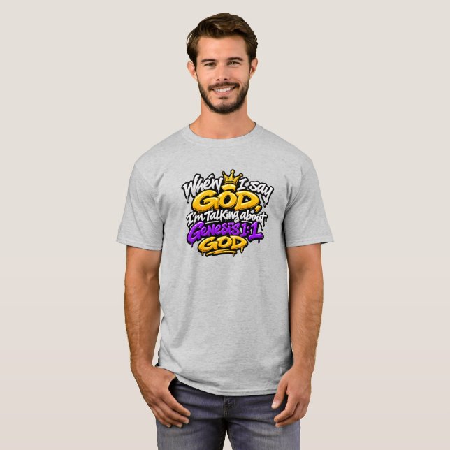 Camiseta Cuando digo Dios… (Anverso completo)
