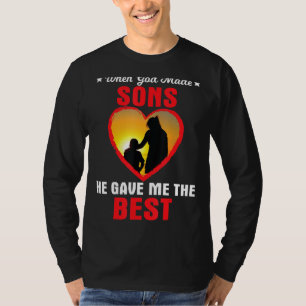 Camiseta Cuando Dios Hizo Hijos, Me Dio Lo Mejor De Gracias