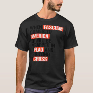 Camiseta Cuando el fascismo llega al Pegatina estadounidens