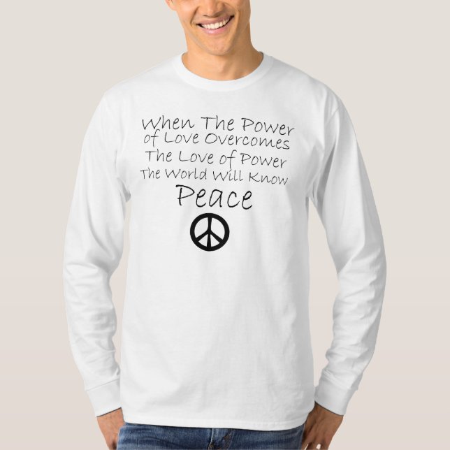Camiseta Cuando el poder del amor supera el amor al poder (Anverso)