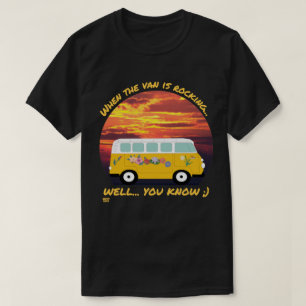 Camiseta CUANDO EL VAN ESTÁ ROCCANDO... vanlife divertido p